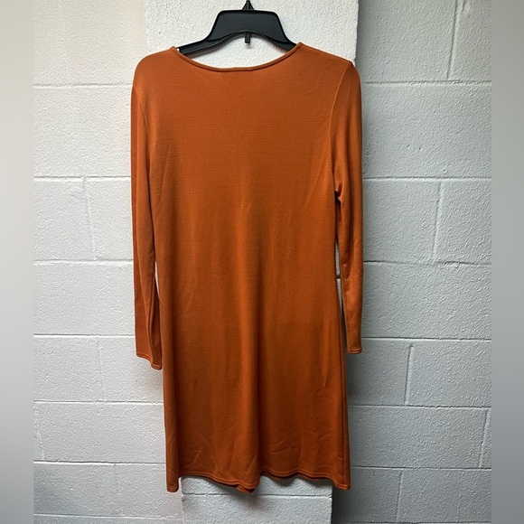 Talbots Orange/Mustard Long Sleeve  Dress. Size Small - Picture 3 of 3